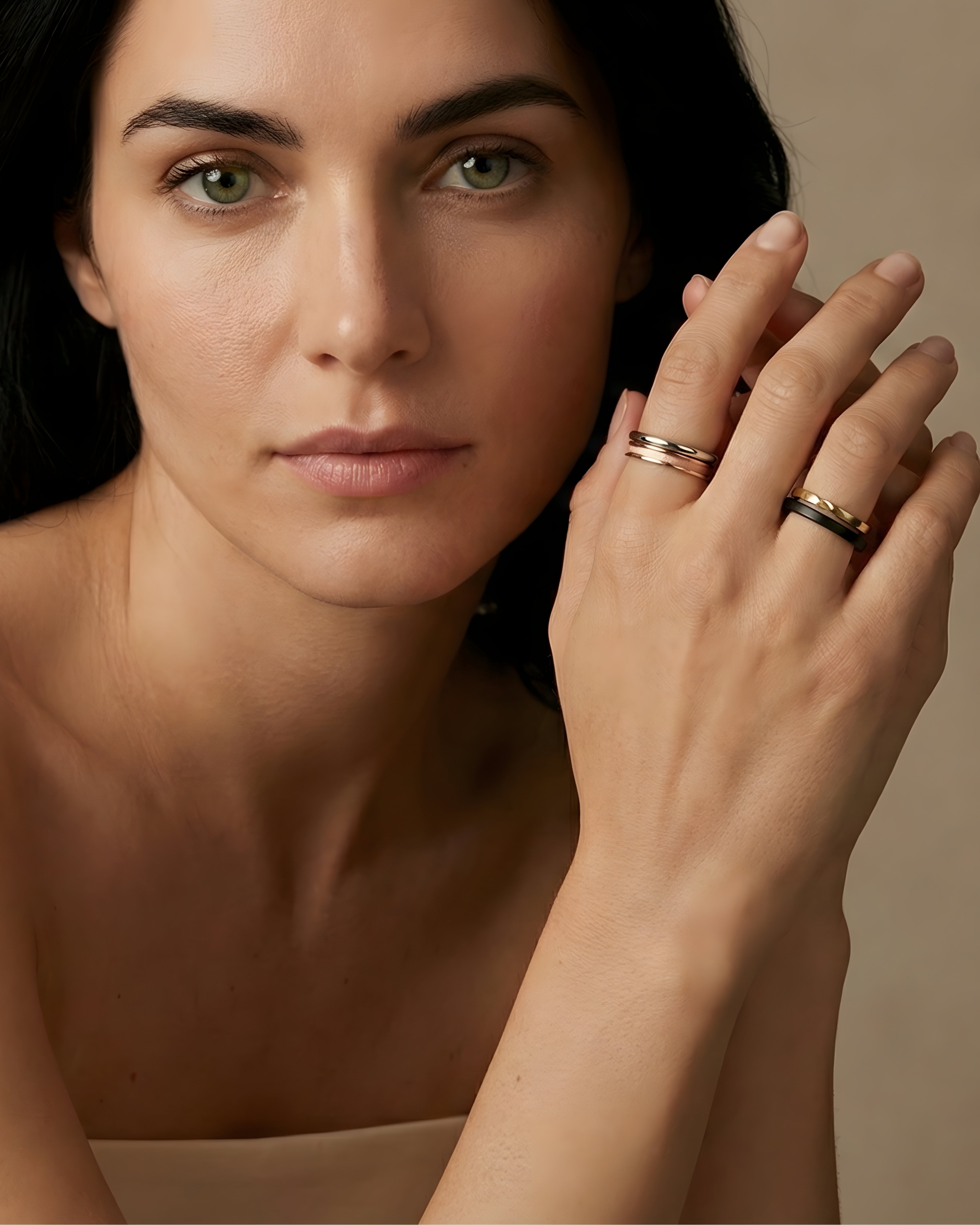 Solid gold Gratitude Ring designed as a daily ritual of gratitude, intention, and quiet confidence.