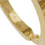 Inside engraving of a Dimis Designs 18K yellow gold twist ring, symbolising love and connection