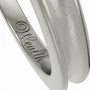 Inner engraving of a Dimis Designs grooved platinum ring, hand-engraved with an intention mantra