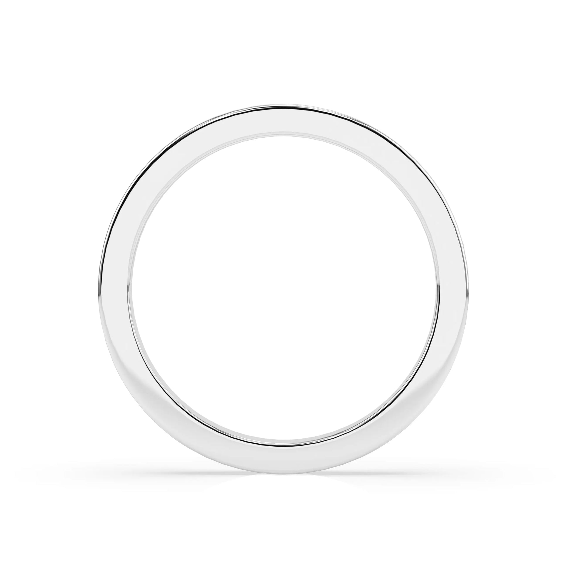 Front view of Meridian Abundance ring by Dimis Designs, sterling silver ritual band representing flow, wealth, and abundance.